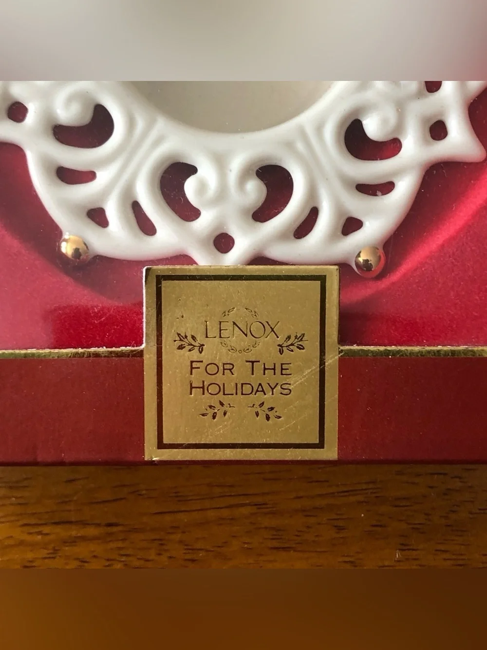 Lenox Snow Lights Sparkle Votive Porcelain Candle Holders Set of 2 Vintage
